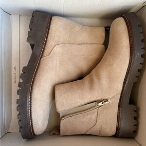 Nordstrom Women's Tan Suede Ankle Boots